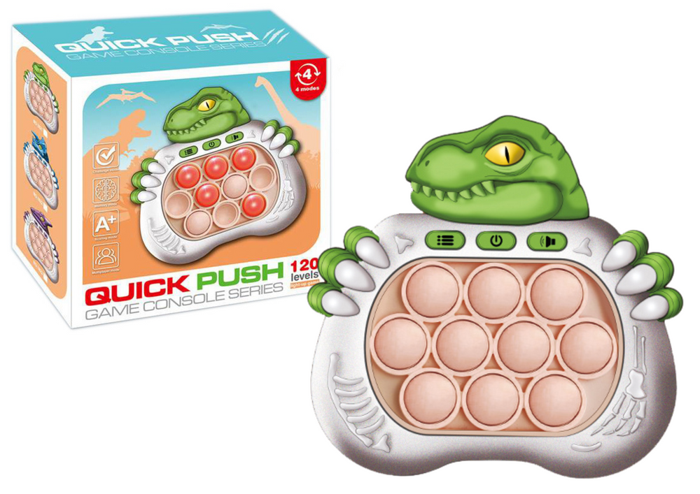 Érzékszervi játék Dinosaur Pop It green