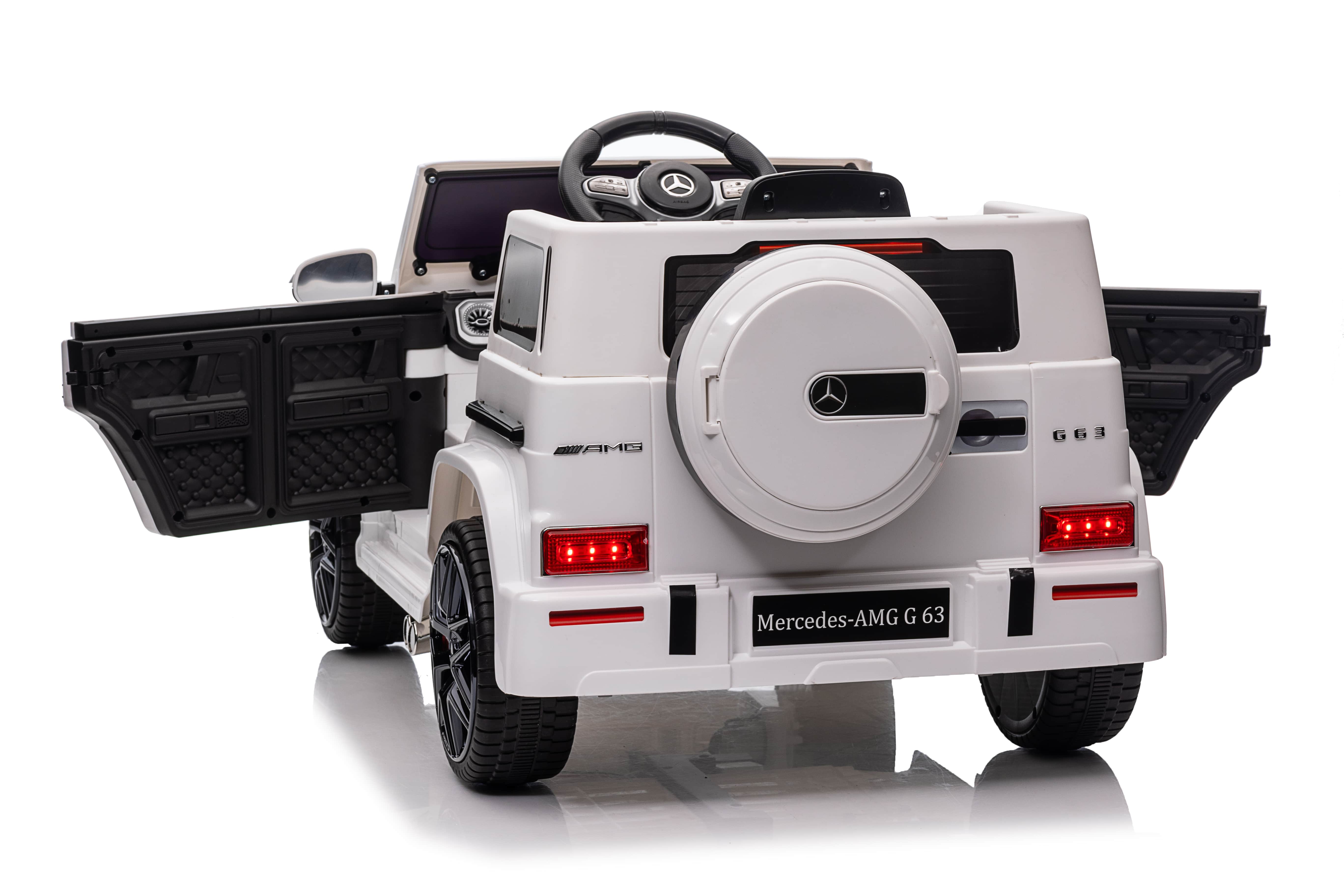 Mamido Gyermek elektromos autó Mercedes Benz G63 cabrio EVA kerekek fehér