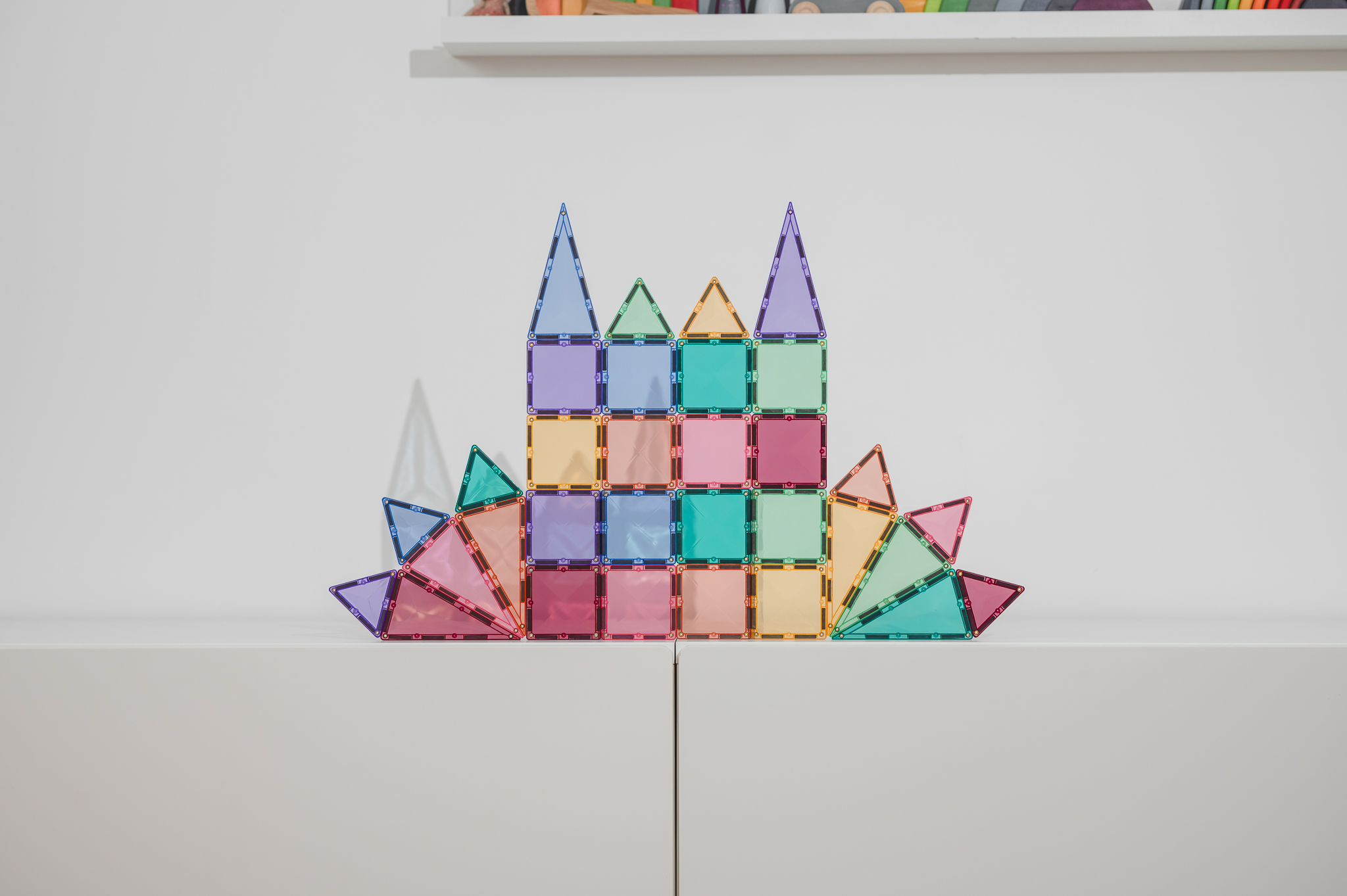 Connetix csempe - Mágneses építőkészlet Pastel Mini 32 db