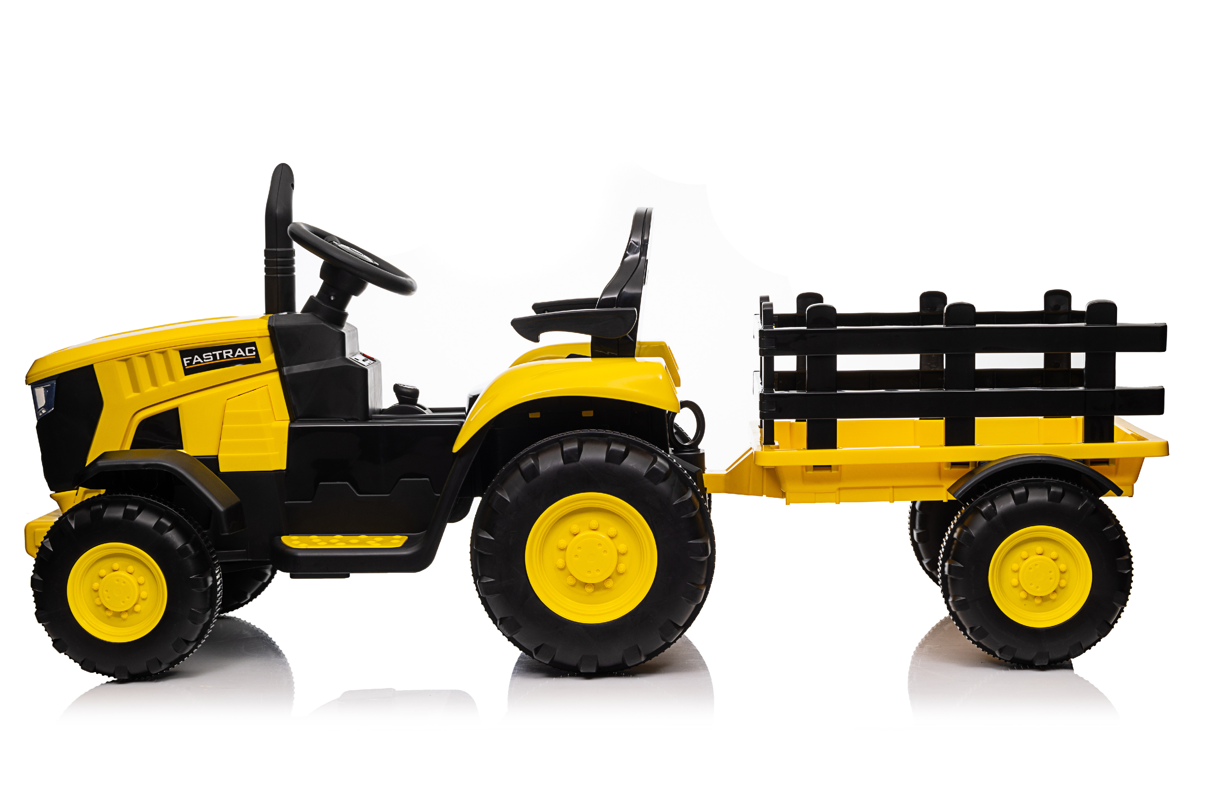Mamido Gyerek elektromos traktor utánfutóval 12V 7Ah sárga