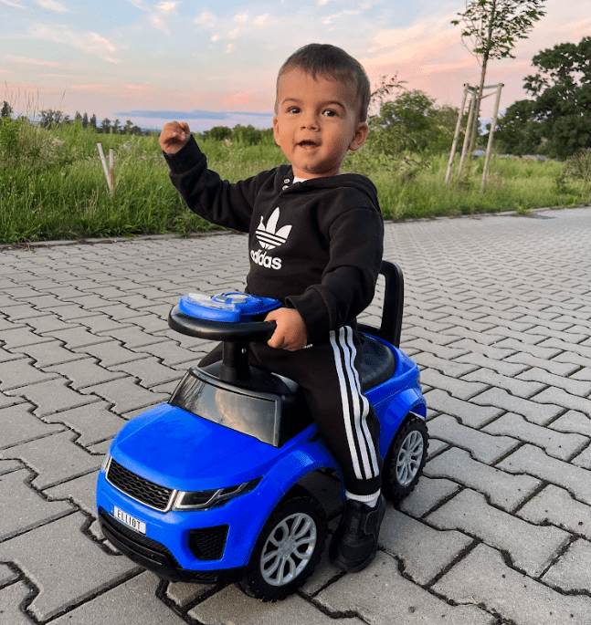 Mamido Gyerek futóbicikli autó Range Rover stílusú kék Gumi kerekek