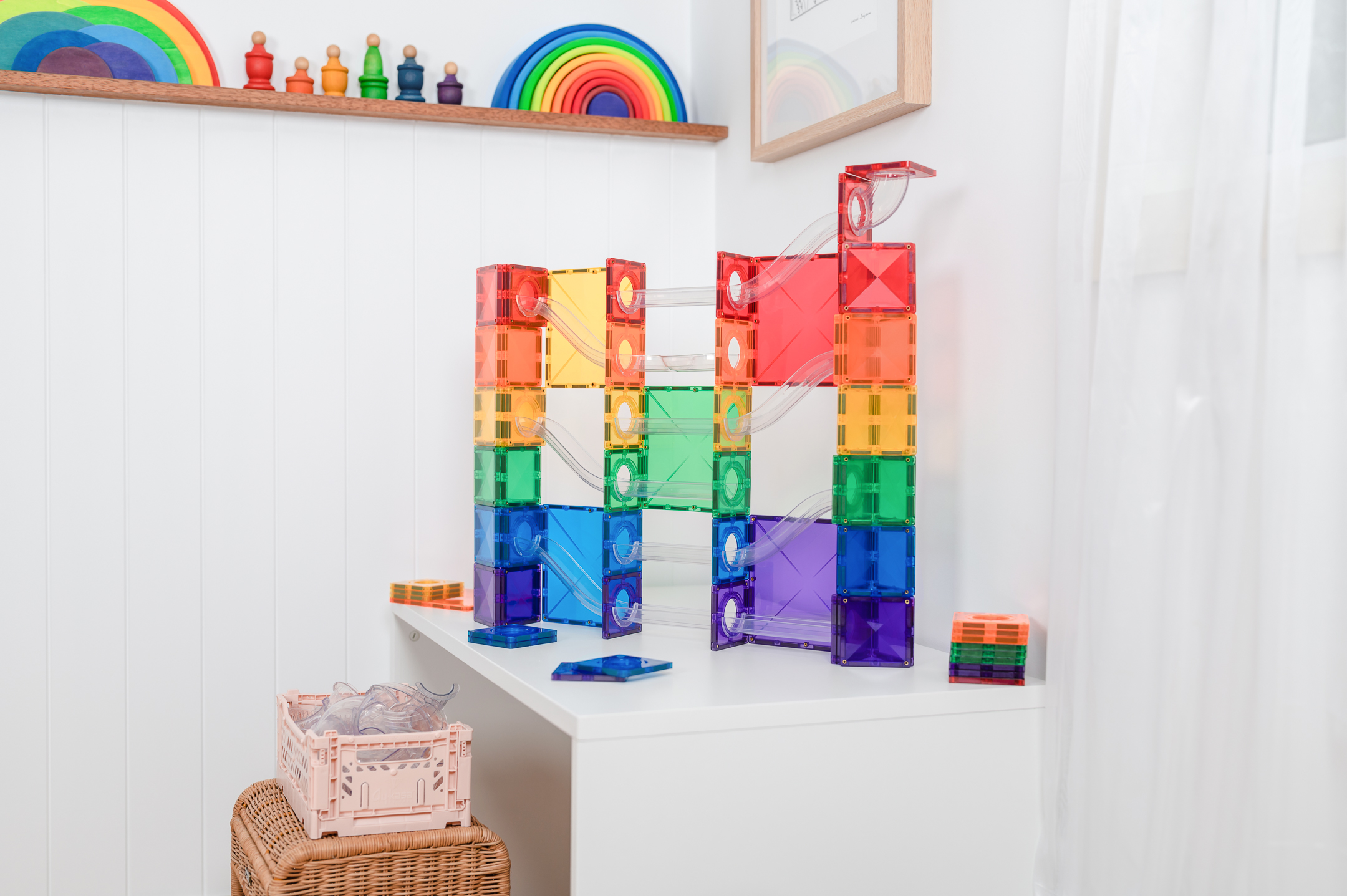 Connetix Tiles - Mágneses golyópálya Super Pack 134 db