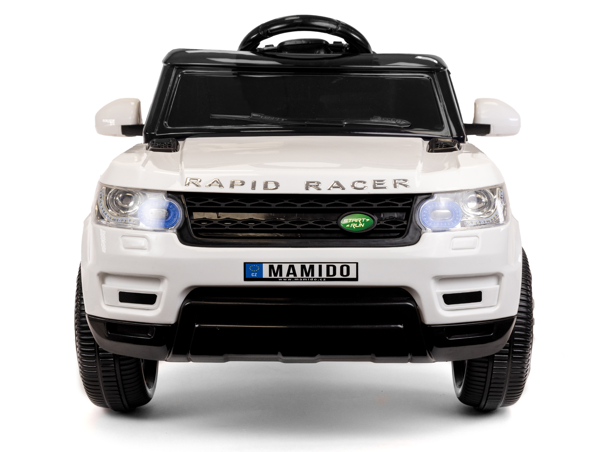 Elektromos kisautó Land Rapid Racer fehér - Kibontva - S-HL1638-WHITE