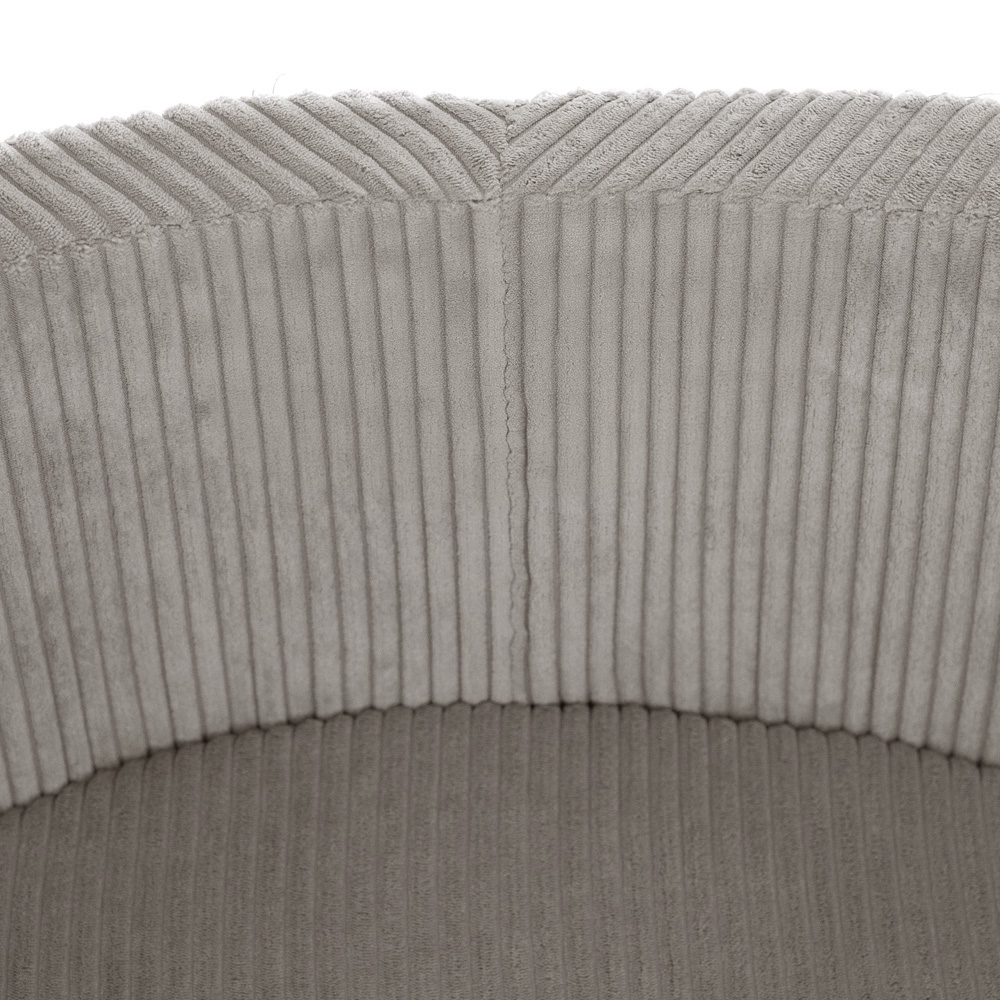 PLUSH NEST Száraz medence kerek Erős bézs színű kordbársony Ø 90 × 30 cm