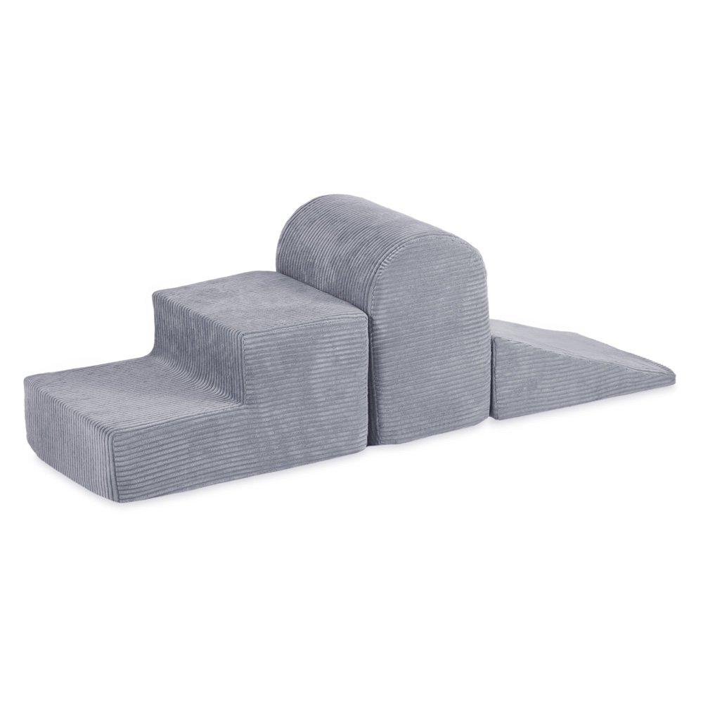 PLUSH NEST Játékkészlet (3 elem) Prémium szürke kordbársony