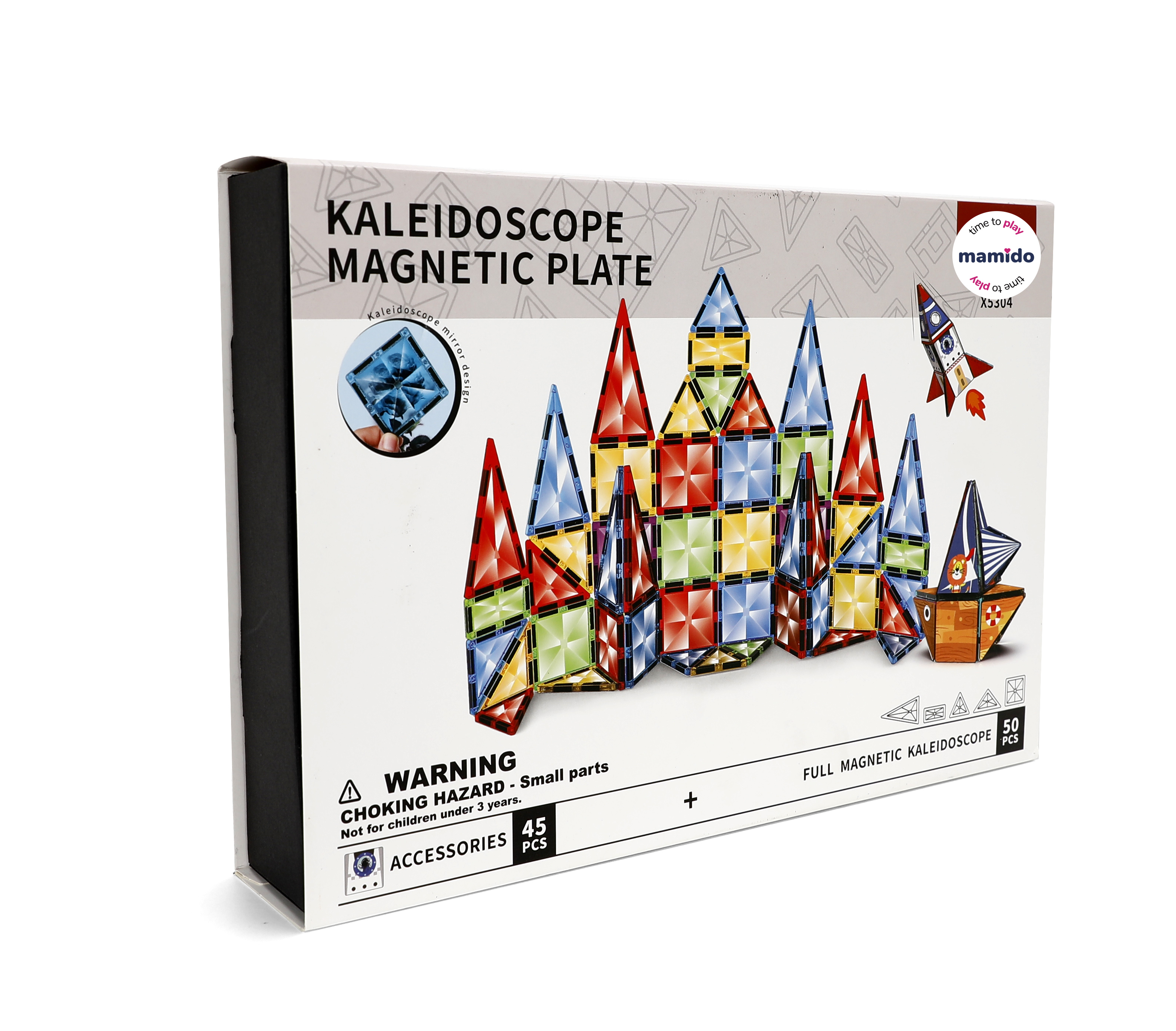 Mamido Mágneses építőkészlet űr 50 darab, Kaleidoscope MT1486