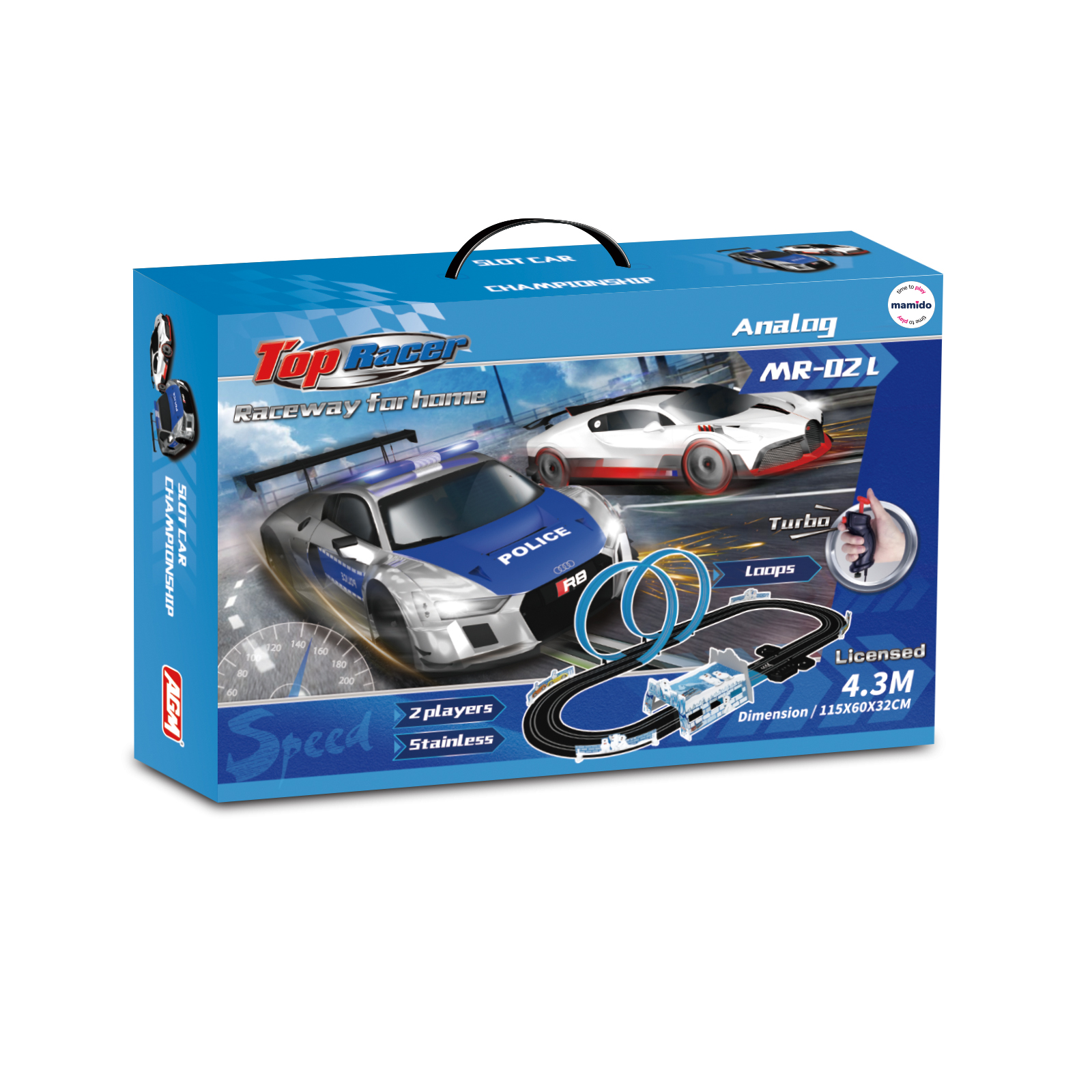 Mamido Audi és Bugatti autópálya 4,3 méter 1:64 MT1531