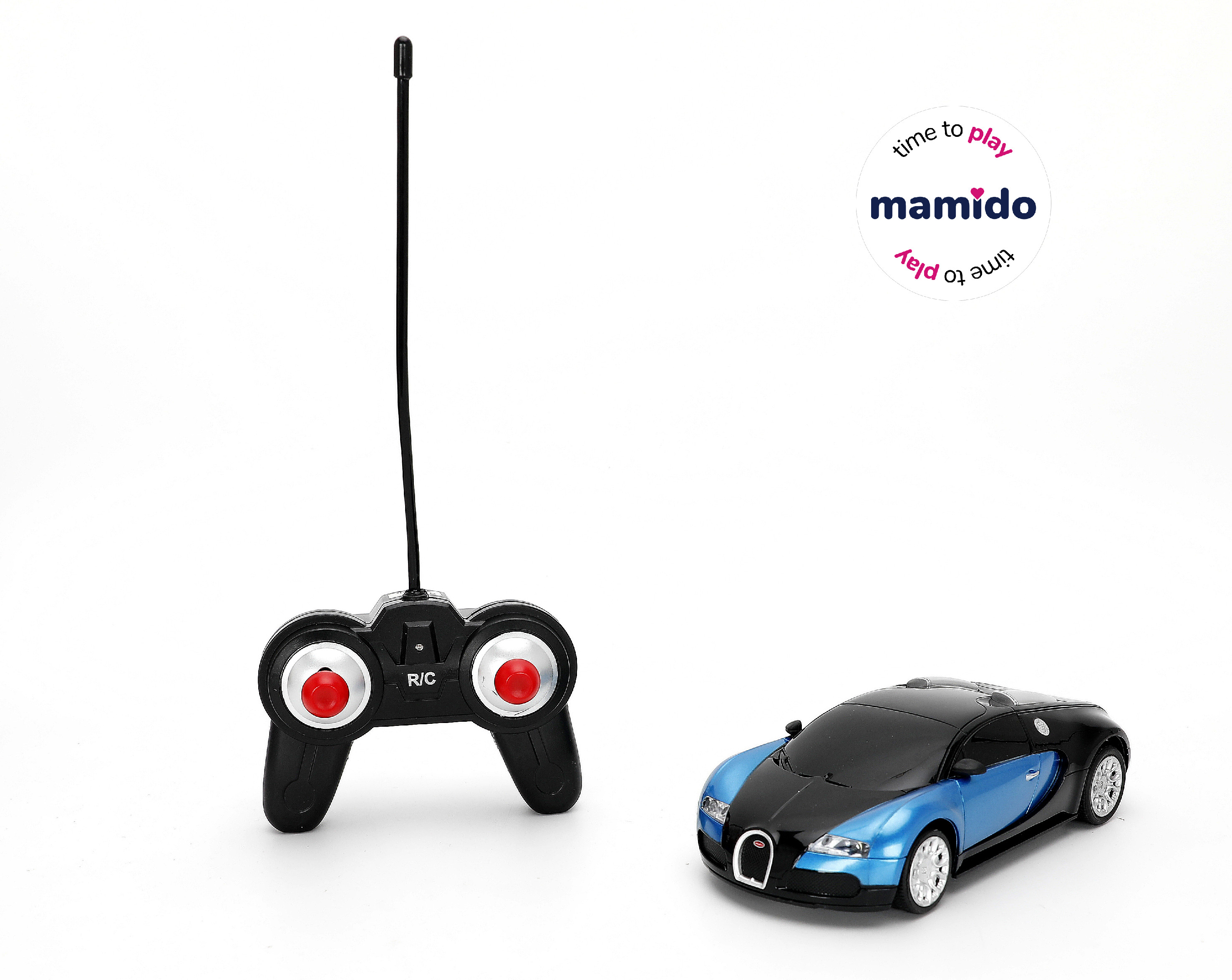 Mamido Távirányítós autó Bugatti Veyron 16.4 Grand Sport R/C 1:24 kék