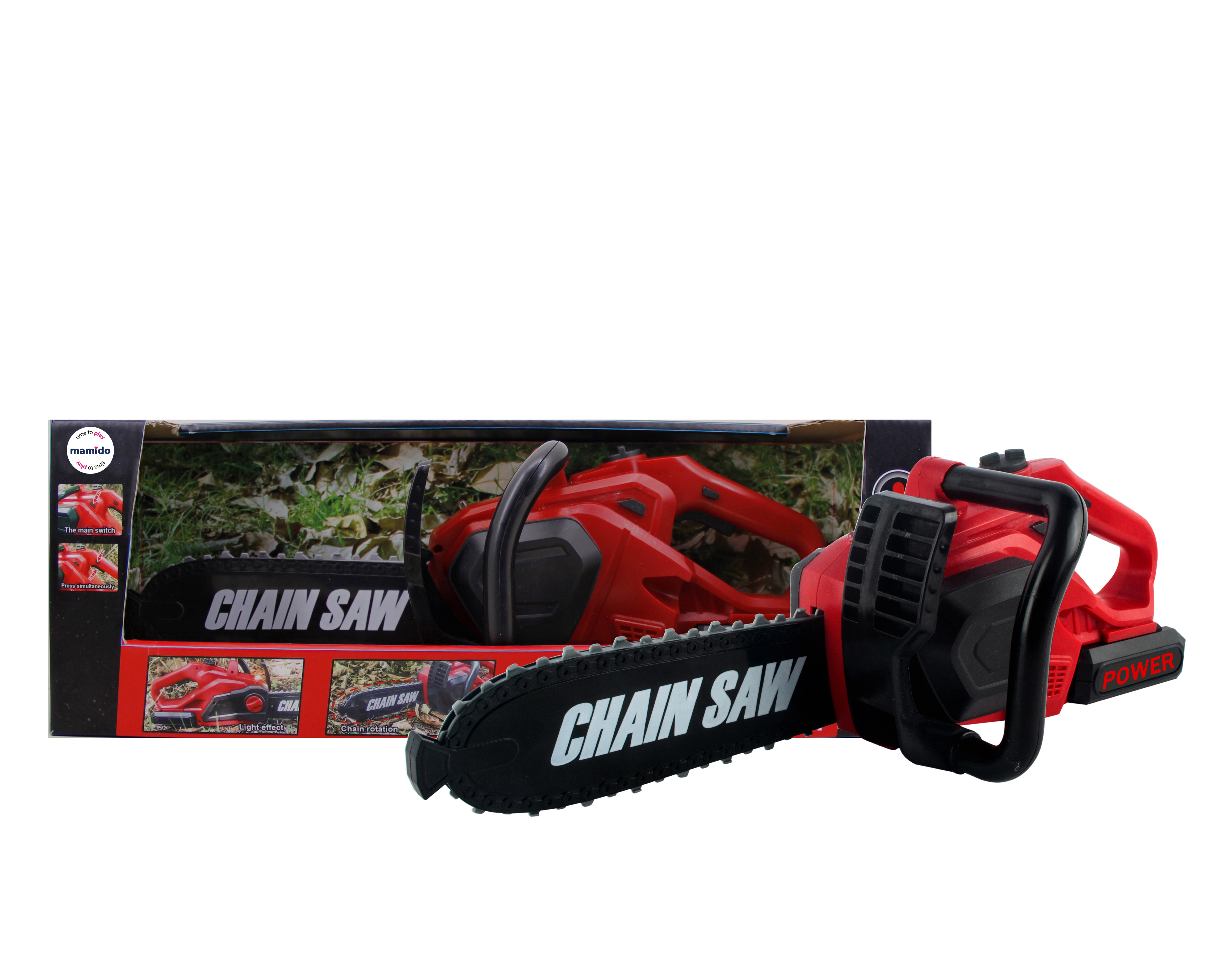 Mamido Gyermek interaktív láncfűrész piros MT1373