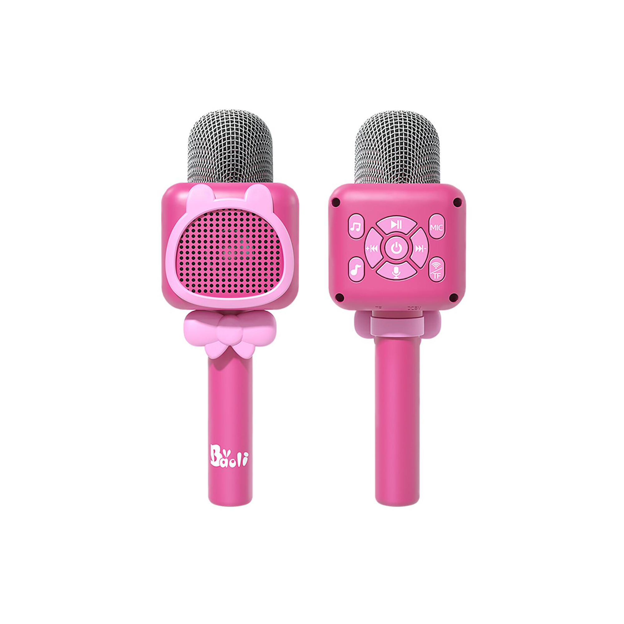 Mamido Gyermek vezeték nélküli Bluetooth karaoke mikrofon rózsaszín MT1561