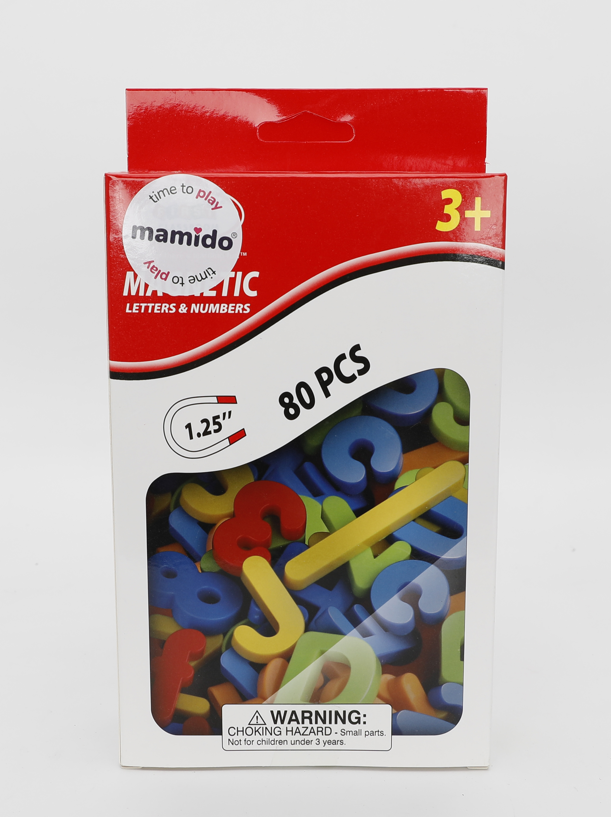 Mamido Színes mágneses betűk és számok 80 db, 3,1 cm méret MT1526