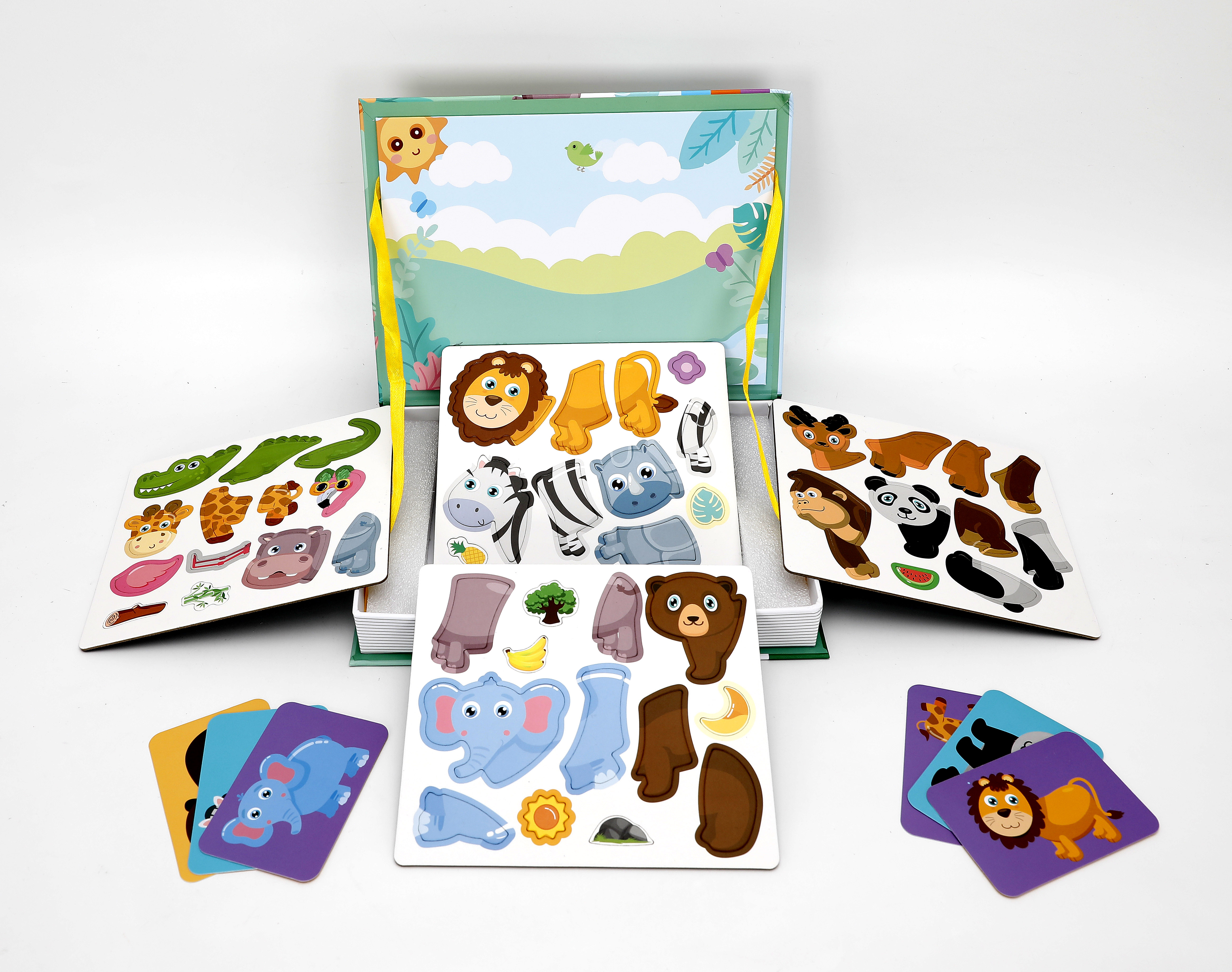 Mamido Puzzle Mágneses könyv állatok 47 darabos MT1564