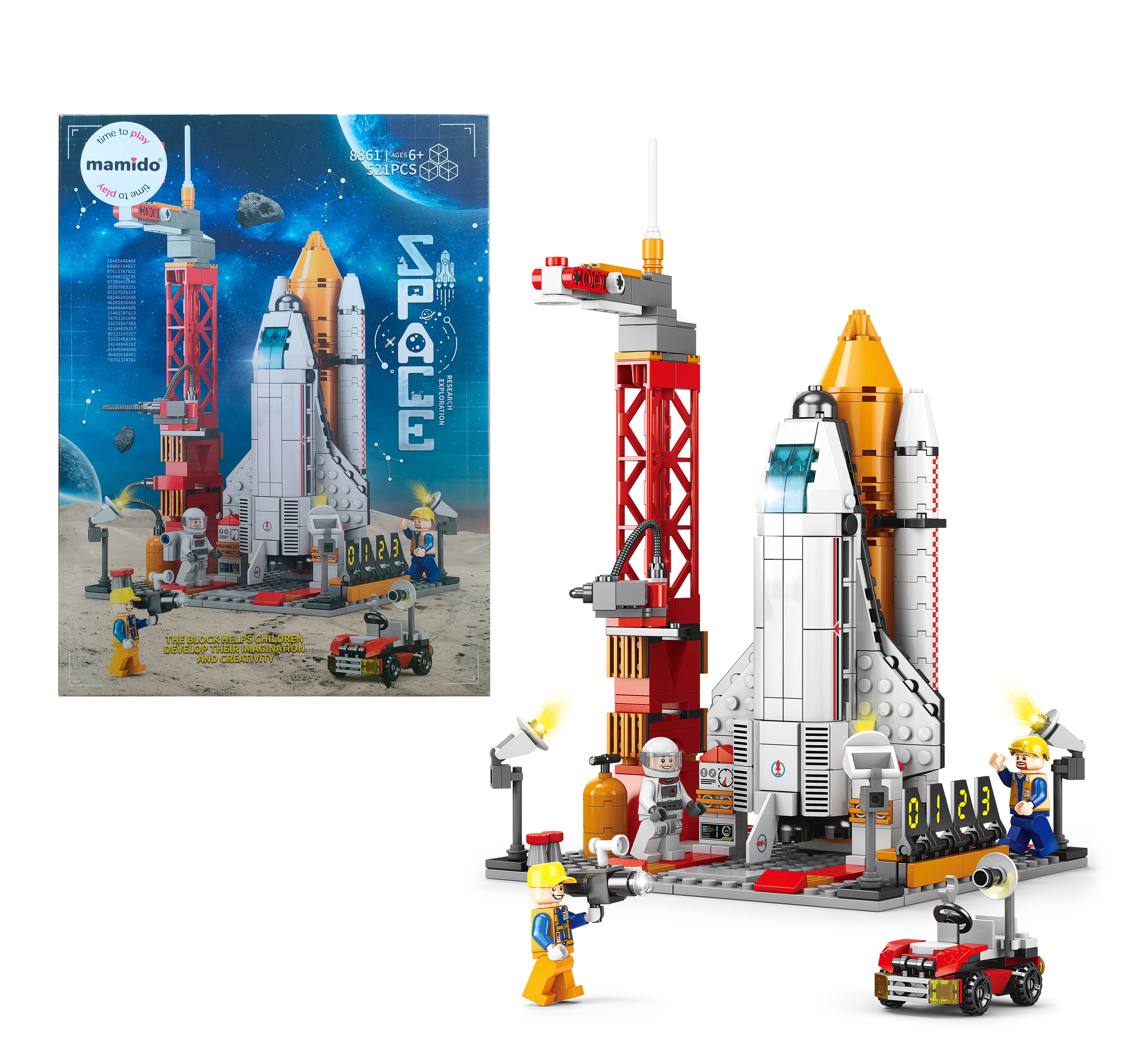 Mamido Űrhajó építőkocka 494 darab MT1127