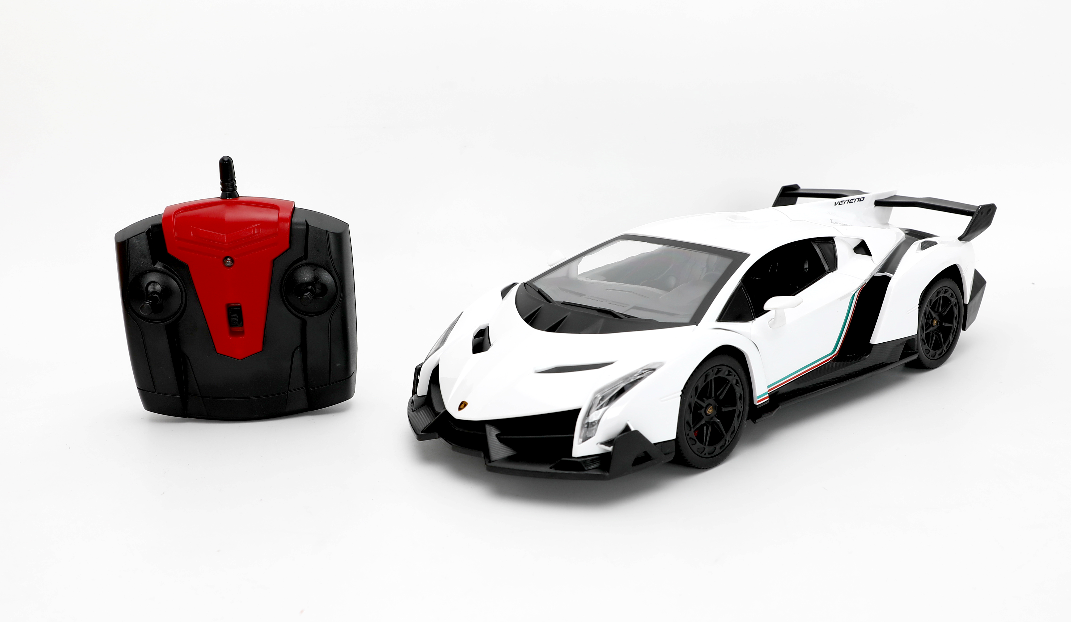Mamido Távirányítós autó Lamborghini Poison 1:14 fénnyel, fehér