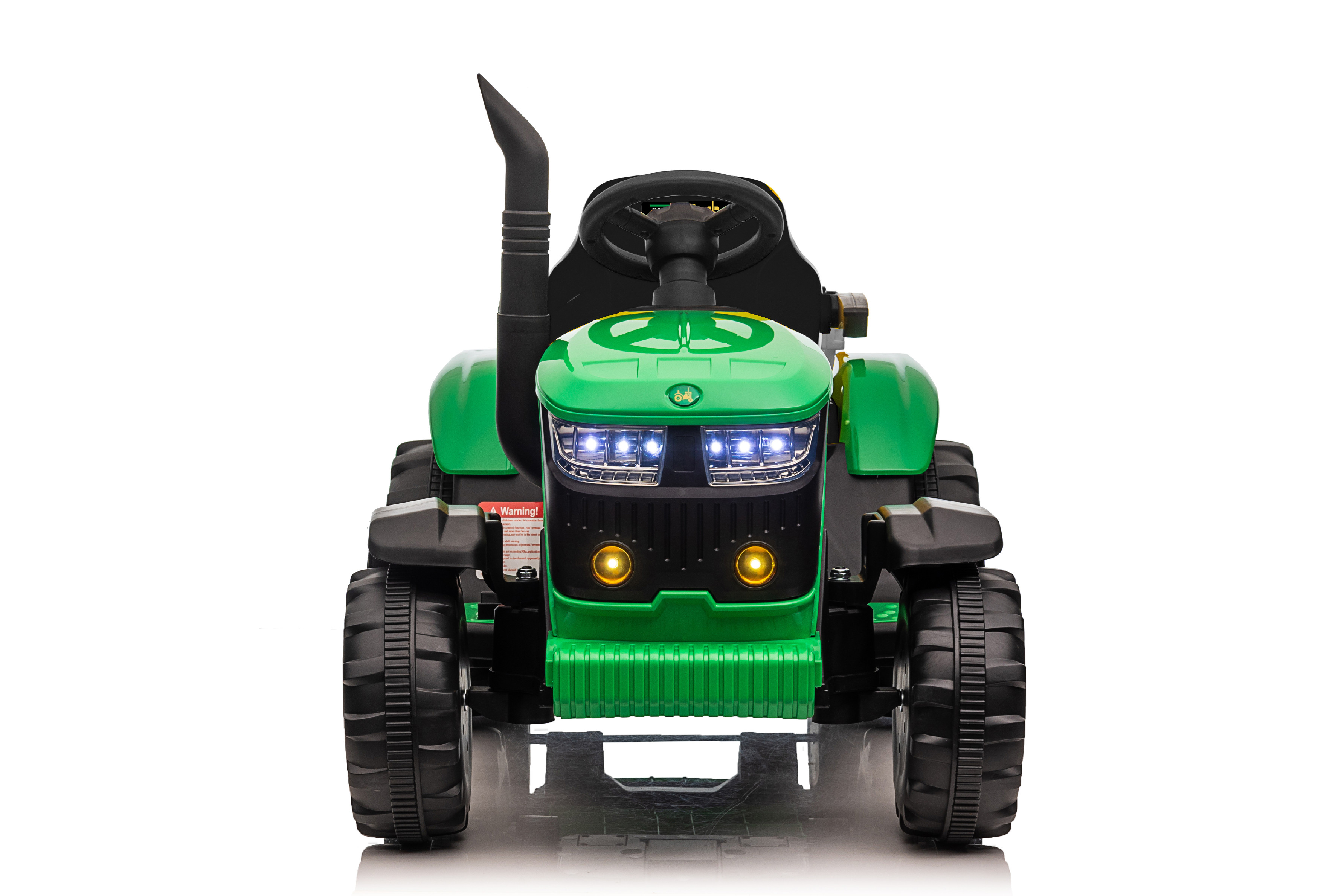 Elektromos gyermek traktor utánfutóval 12V 7Ah zöld - Sérült csomagolás - S-HL3388-GREEN