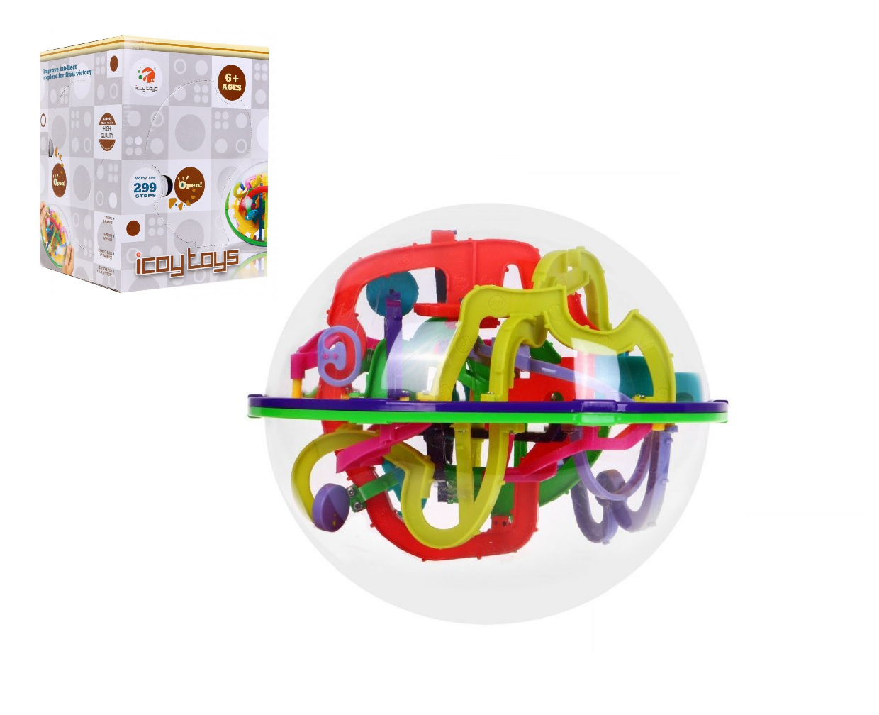 3D-s puzzle labda labirintus