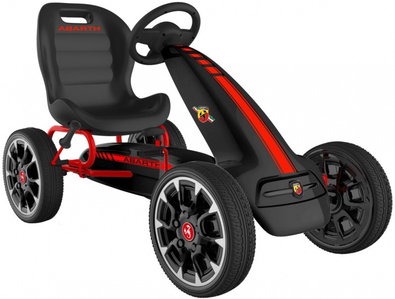 ABARTH pedálos gokart fekete