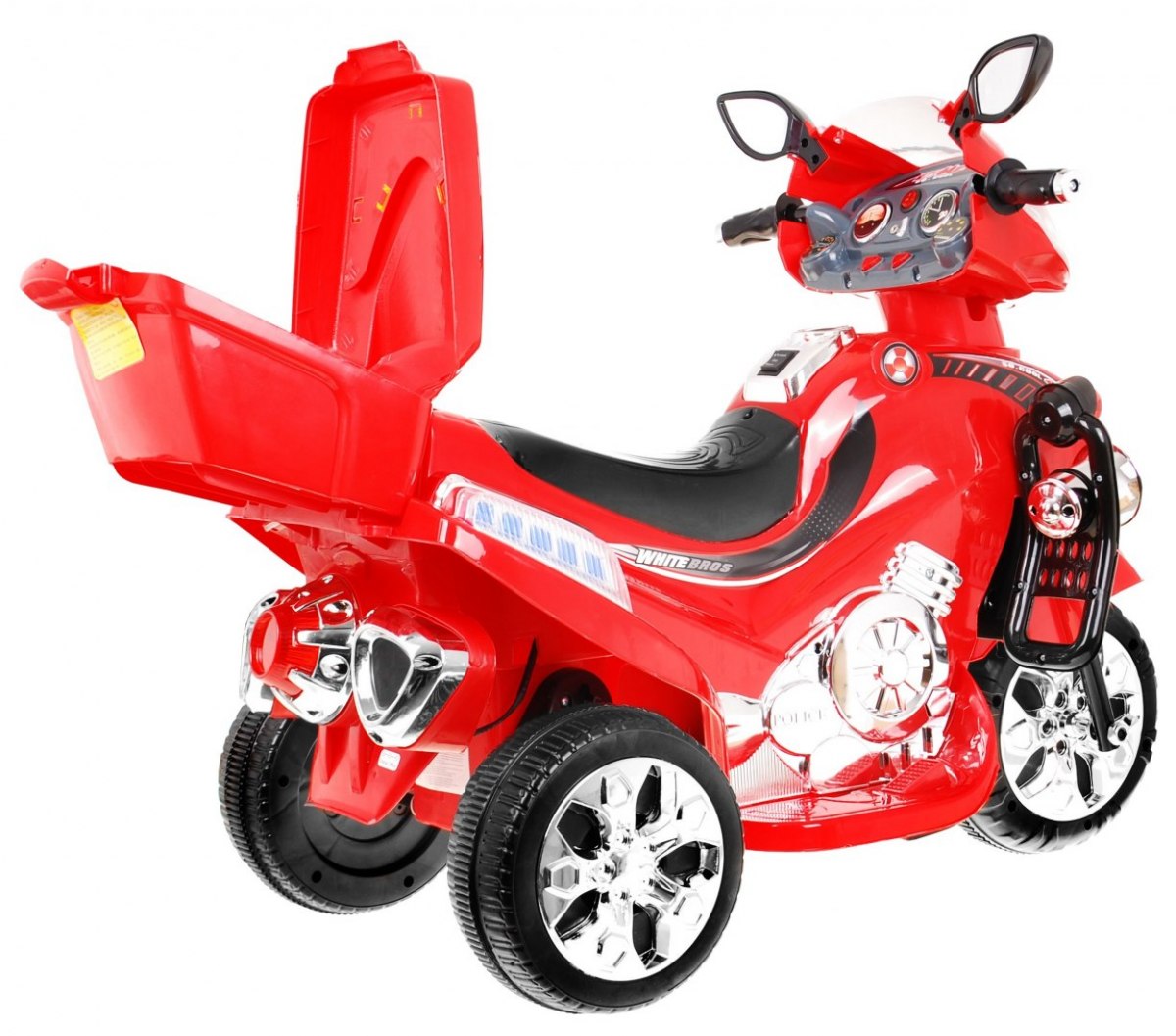 Gyermek elektromos motorkerékpár 118 piros