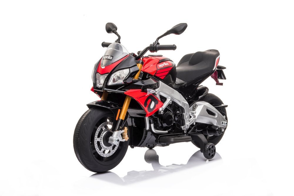Gyermek elektromos motorkerékpár Aprilia Tuono V4 piros