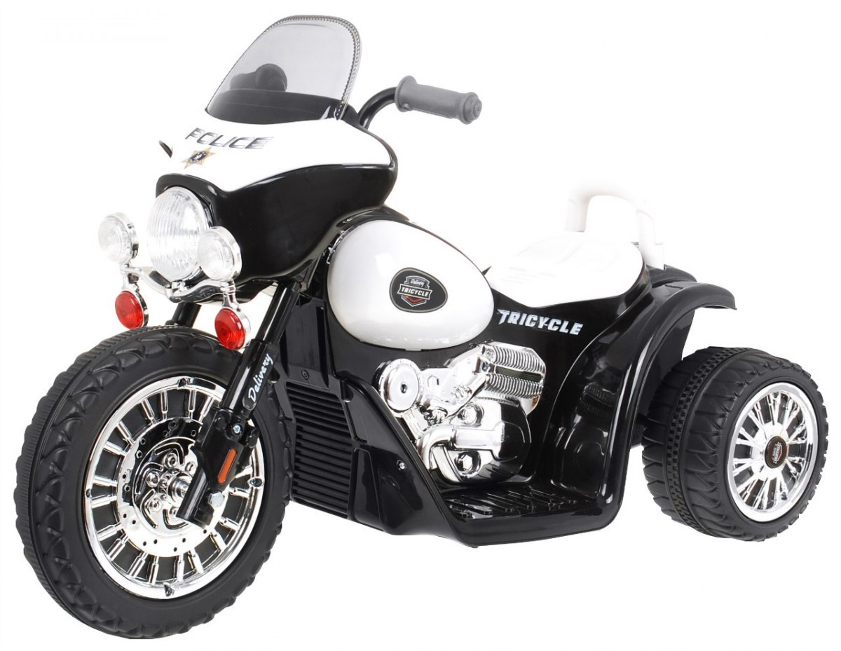 Gyermek elektromos motorkerékpár fekete
