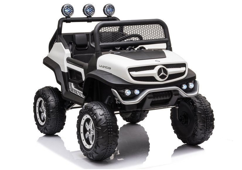 Gyermek elektromos kisautó Mercedes-Benz Unimog S 4x4 fehér