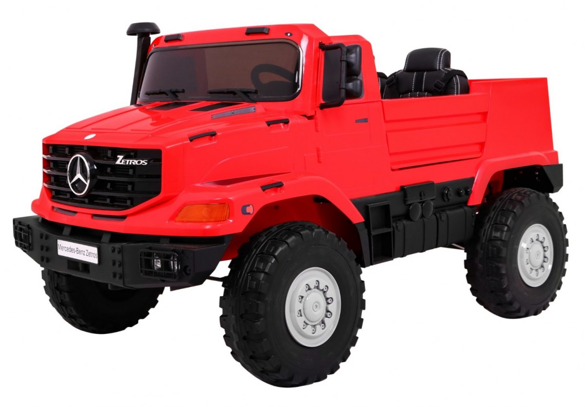 Gyermek elektromos kisautó Mercedes-Benz Zetros piros