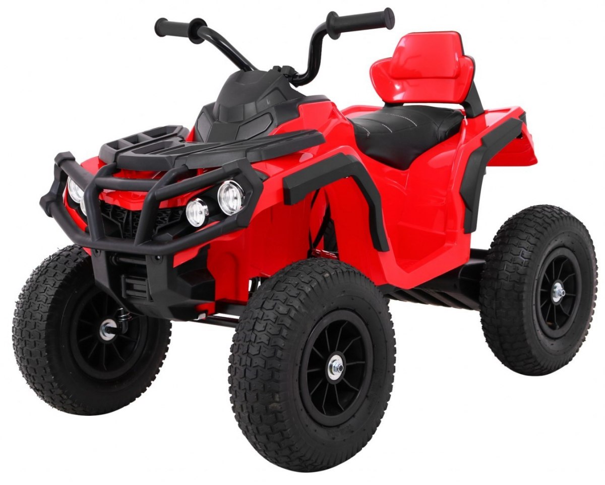Gyermek elektromos quad ATV felfújható kerekek piros