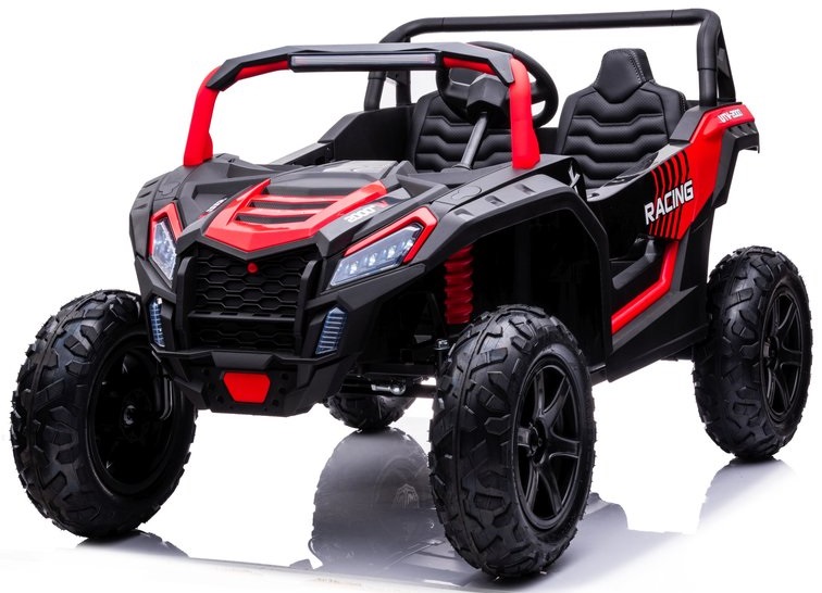 Elektromos kisautó Buggy UTV Erős 24V-os felfújható kerekek piros