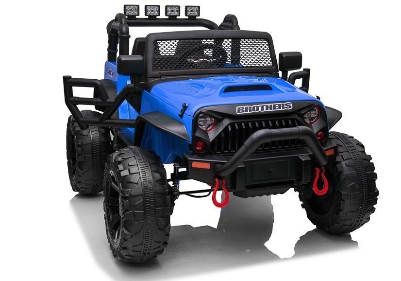 Elektromos kisautó Jeep Brothers 24V 2x200W kékre festve