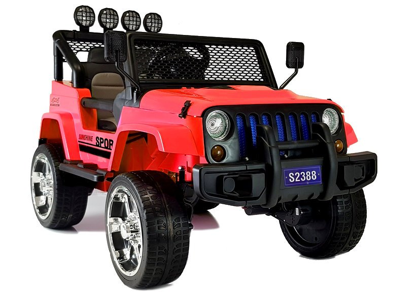 Elektromos kisautó Jeep Raptor 4x4 piros