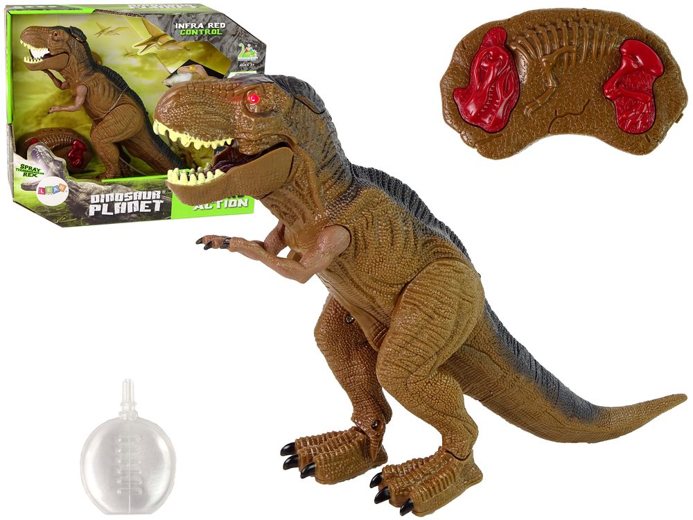 R/C távirányító Tyrannosaurus Rex dinoszaurusz gőzzel szerelve