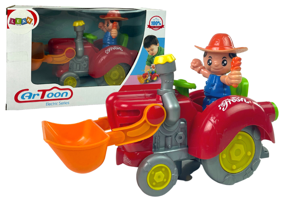 Interaktív traktor farmerrel