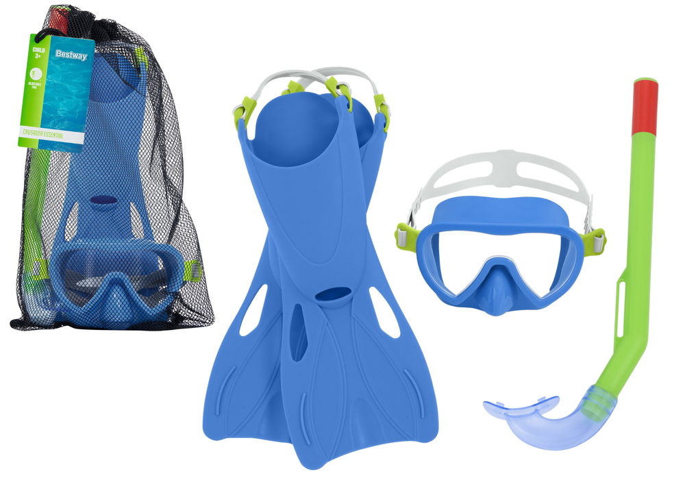 Bestway Búvárkészlet gyerekeknek kék - snorkel, szemüveg és uszony