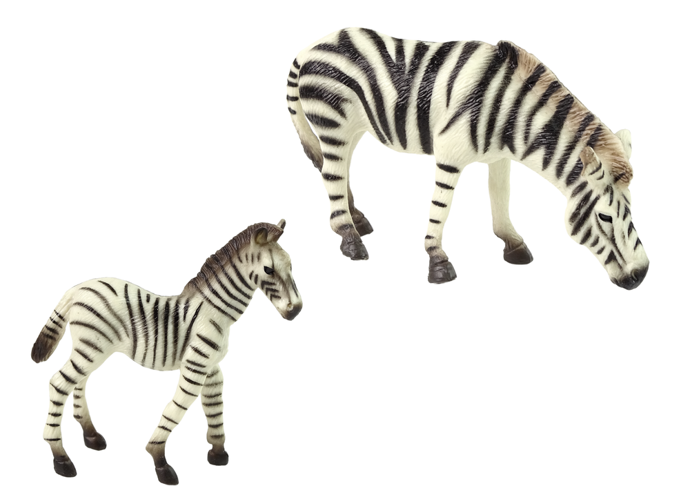 Zebra figurák készlete