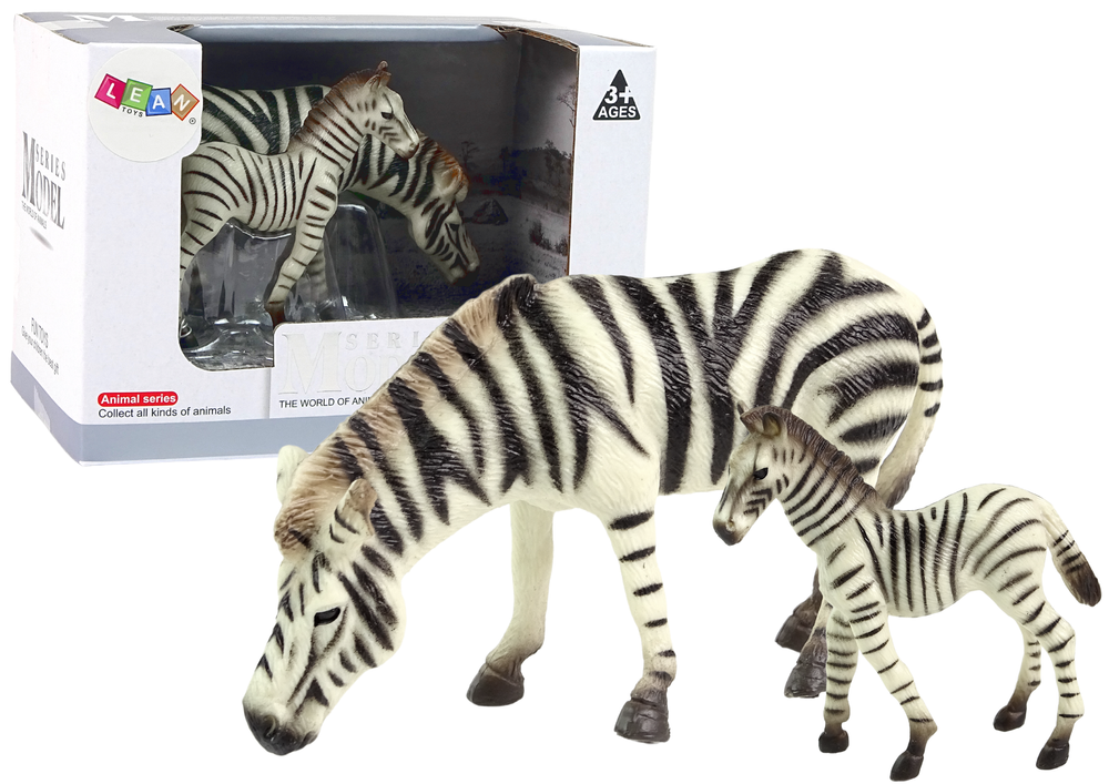 Zebra figurák készlete