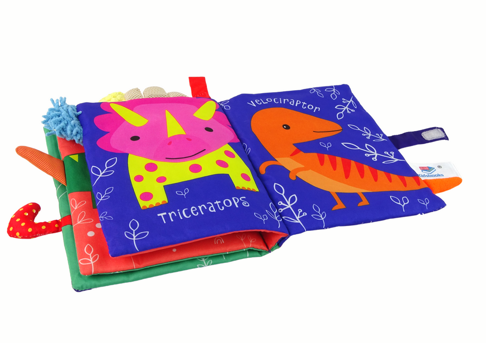 Gyermek szövet könyv dinoszauruszok