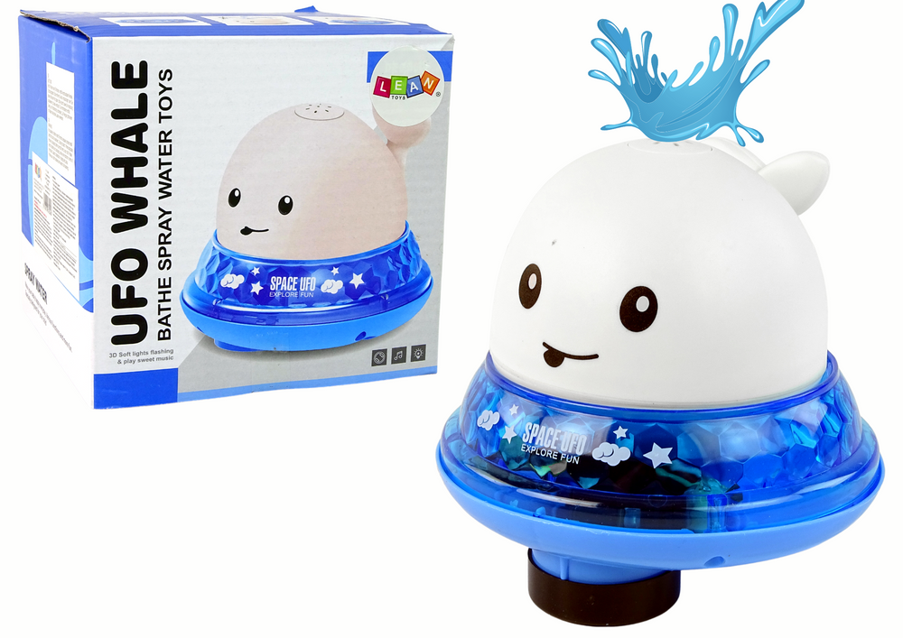 Fürdőjáték bálna fehér állvánnyal