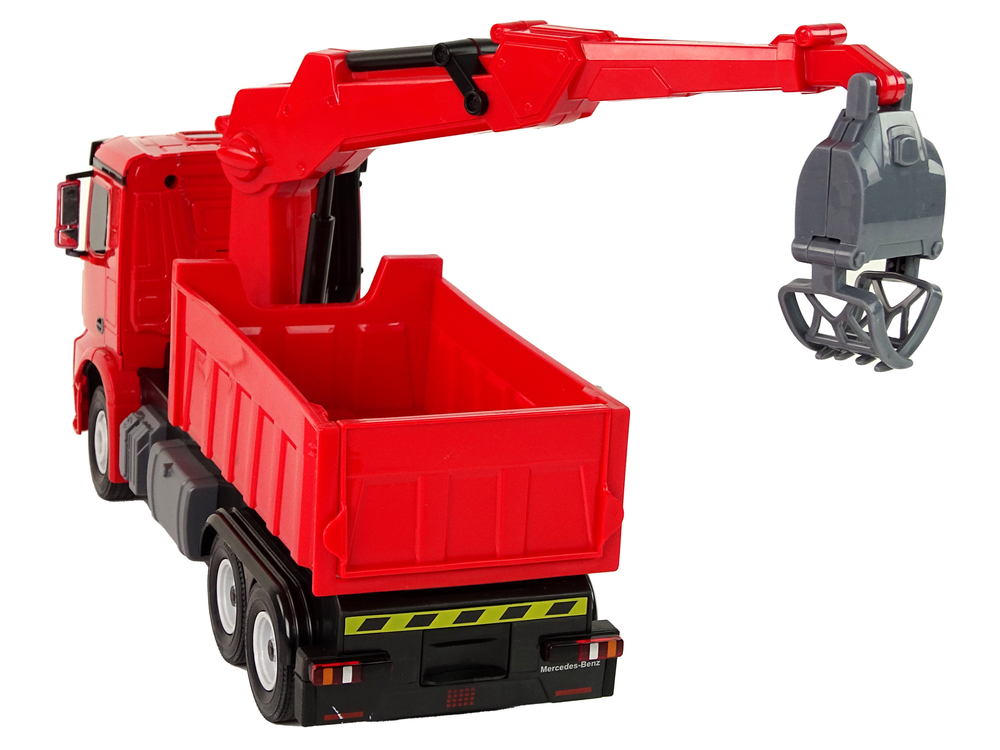 Mercedes Rastar R/C Red Remote Control Grapple Truck