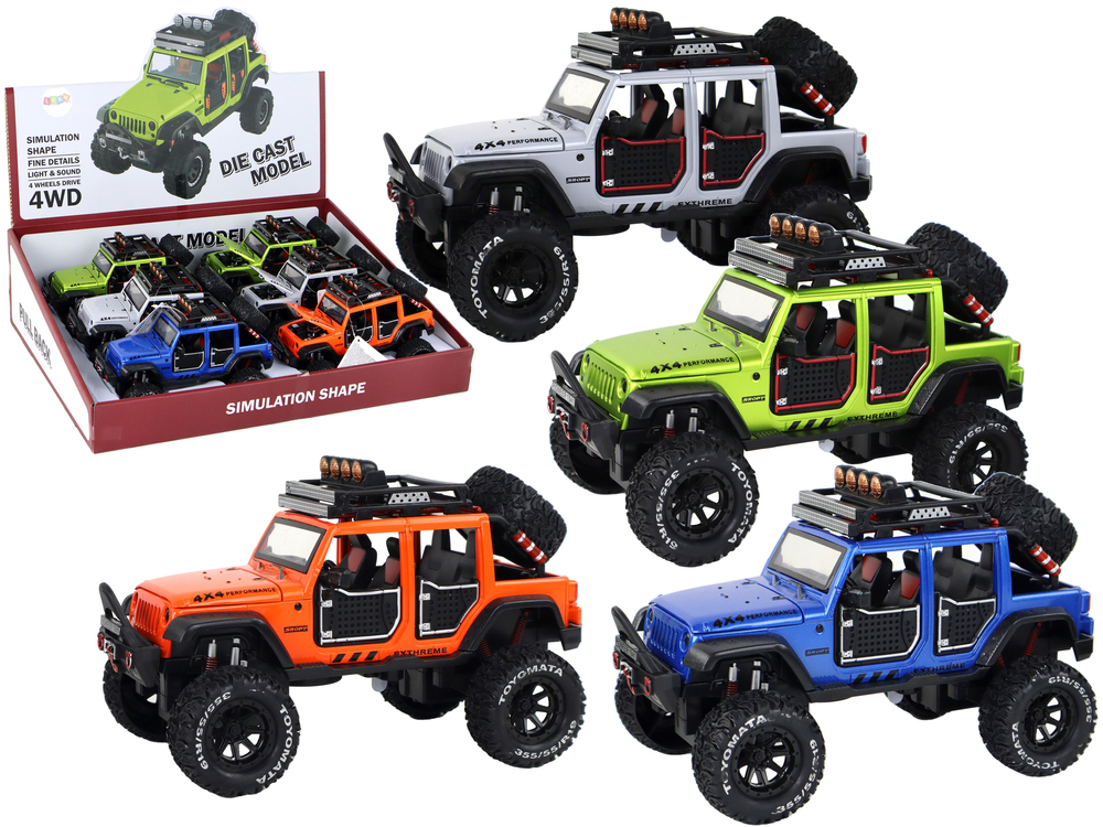 Terepjáró játék Jármű 4x4 effektekkel