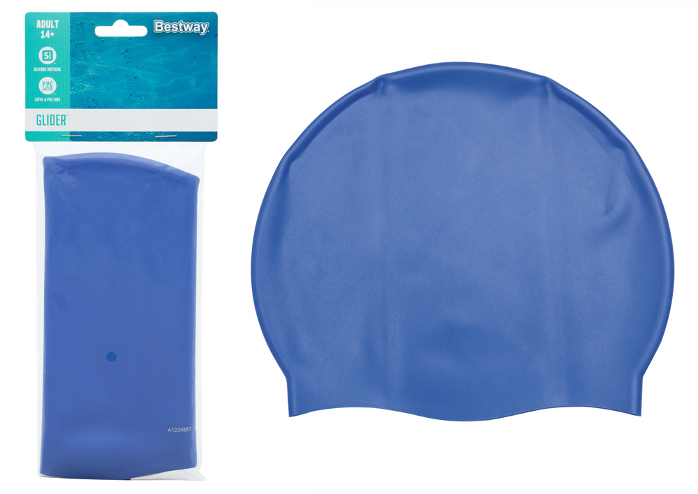 Bestway kék szilikon úszósapka 26006