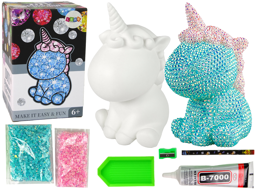 Kit Unicorn DIY Diamonds Crystals Blue