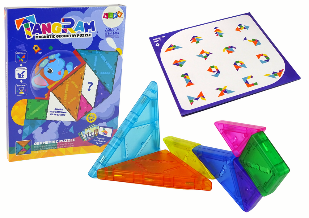 Tangram puzzle 7 mágneskockával