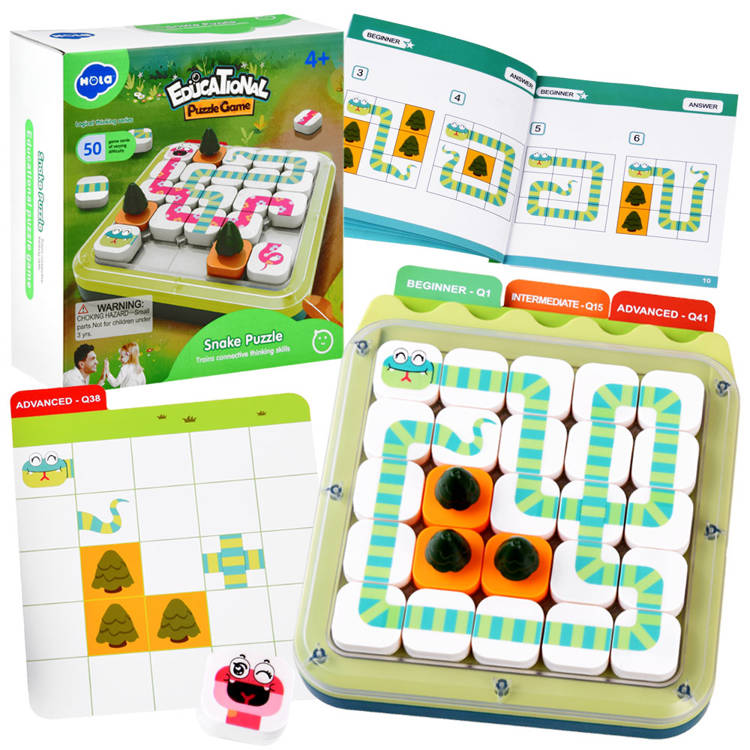 Oktatási kirakós játék Snake puzzle
