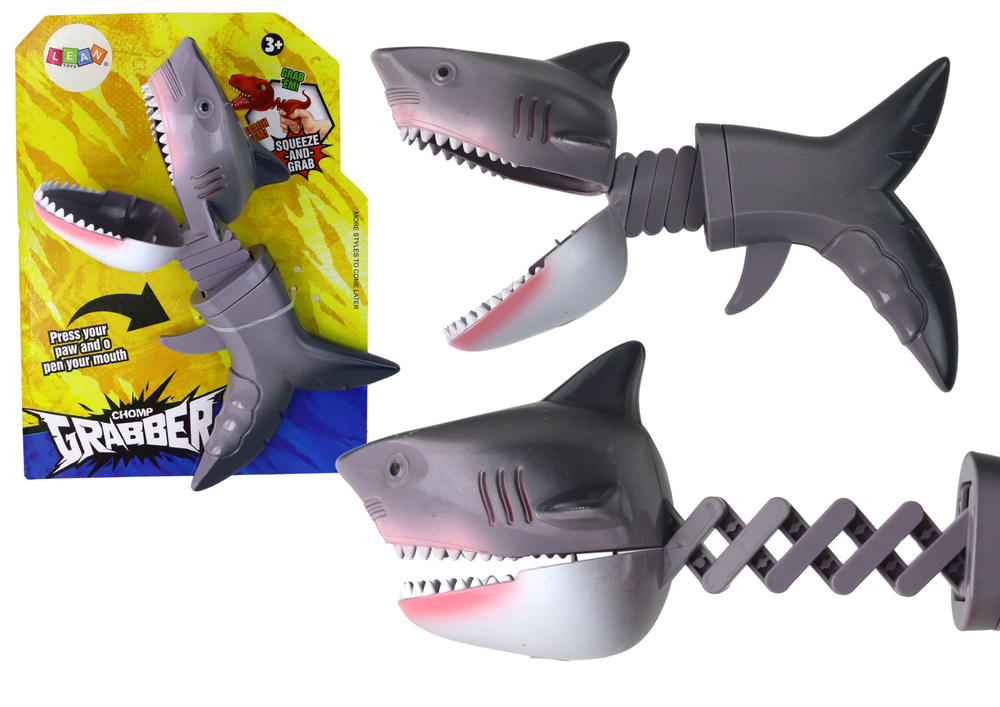 Toy Bite Snapper Shark Spring Grey