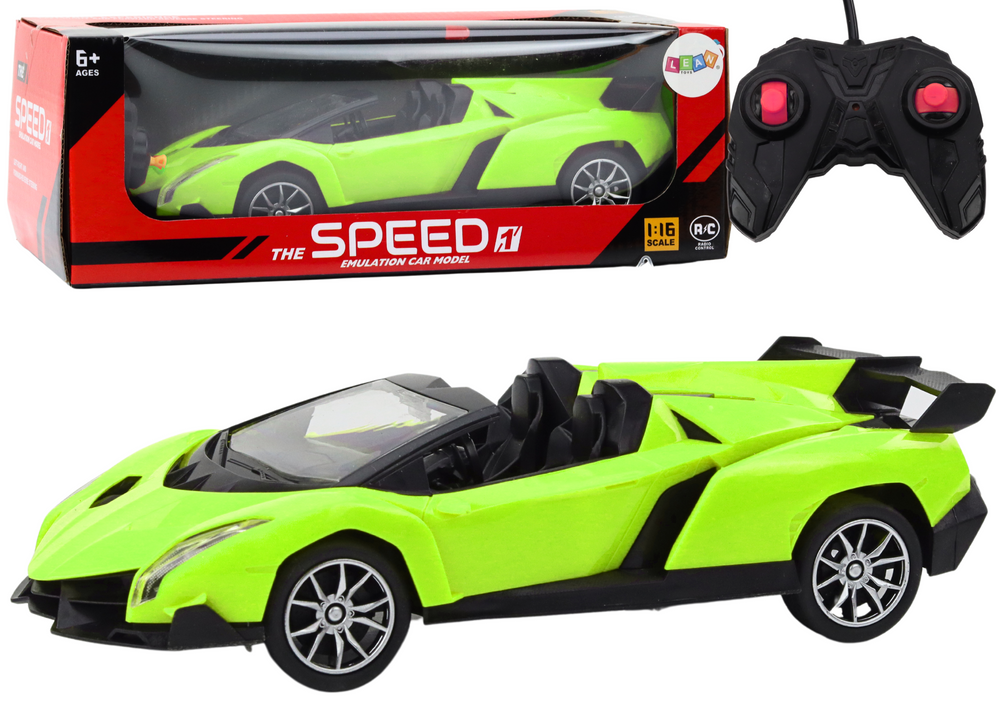 RC sportautó 1:18 zöld