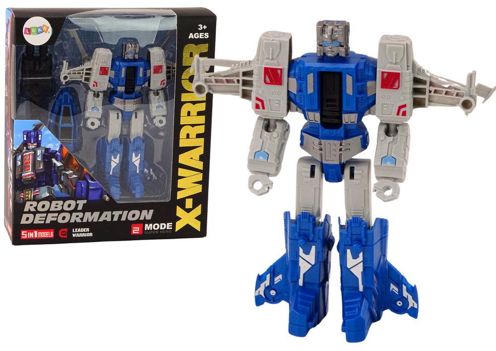 Robot-helikopter 2 az 1-ben Transformation X-Warrior Blue