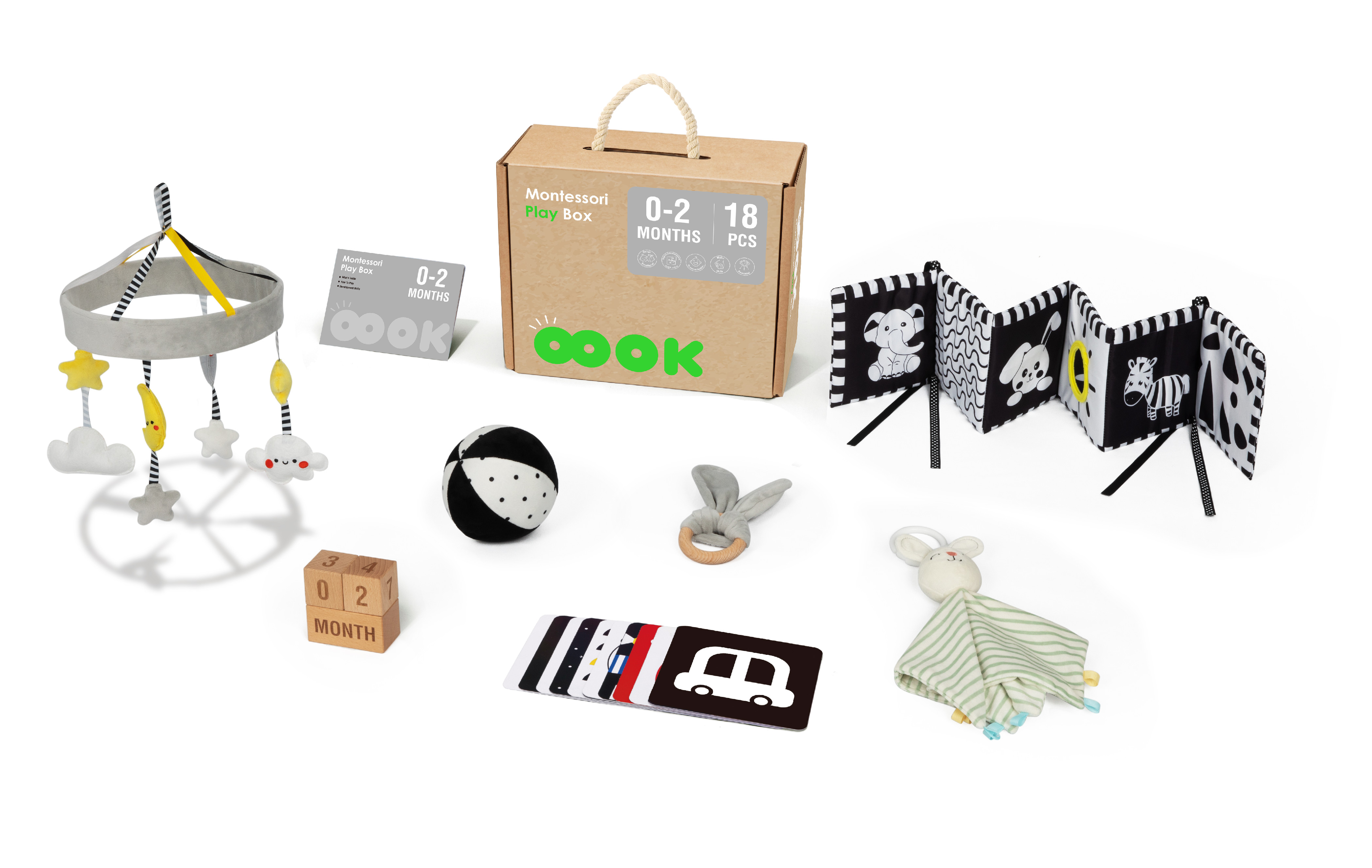 Mamido Montessori Oktatódoboz 0-2 hónapos gyerekeknek