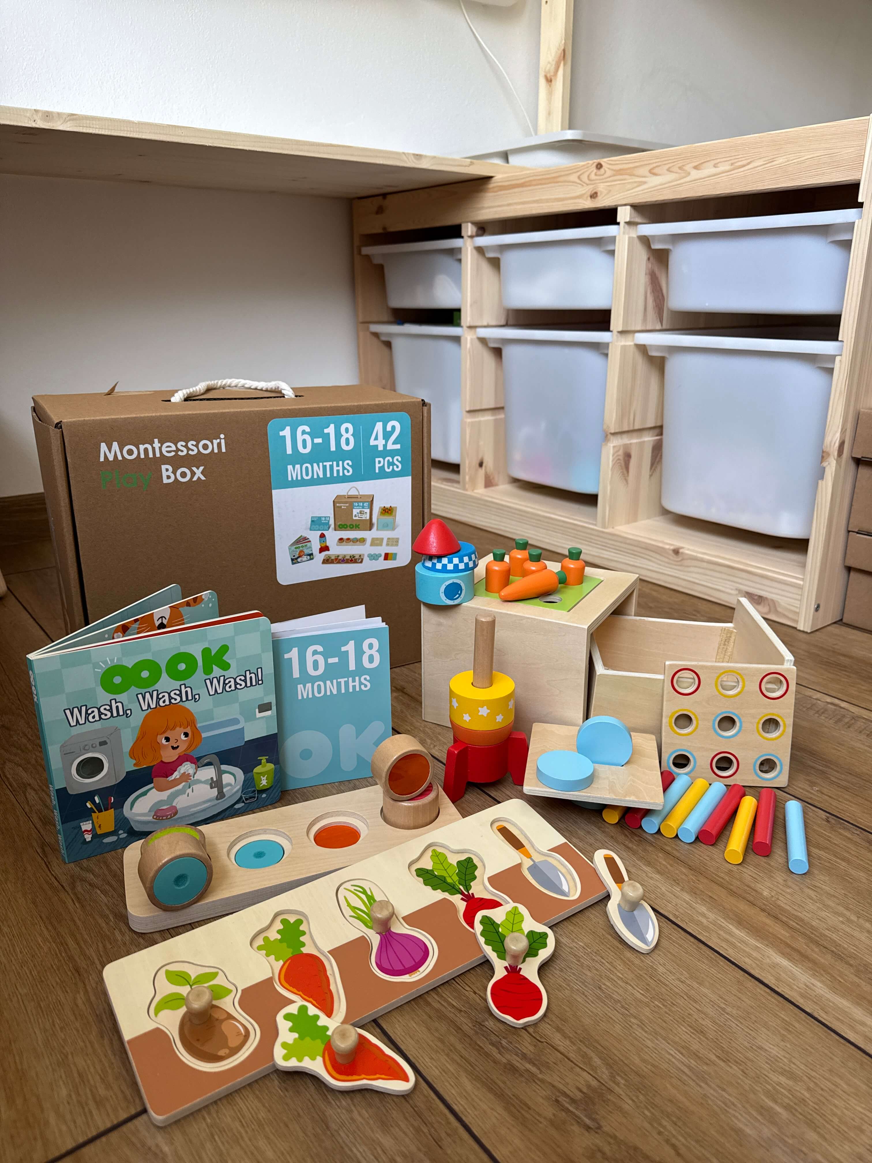 Mamido Montessori Oktatódoboz 16-18 hónapos gyerekeknek