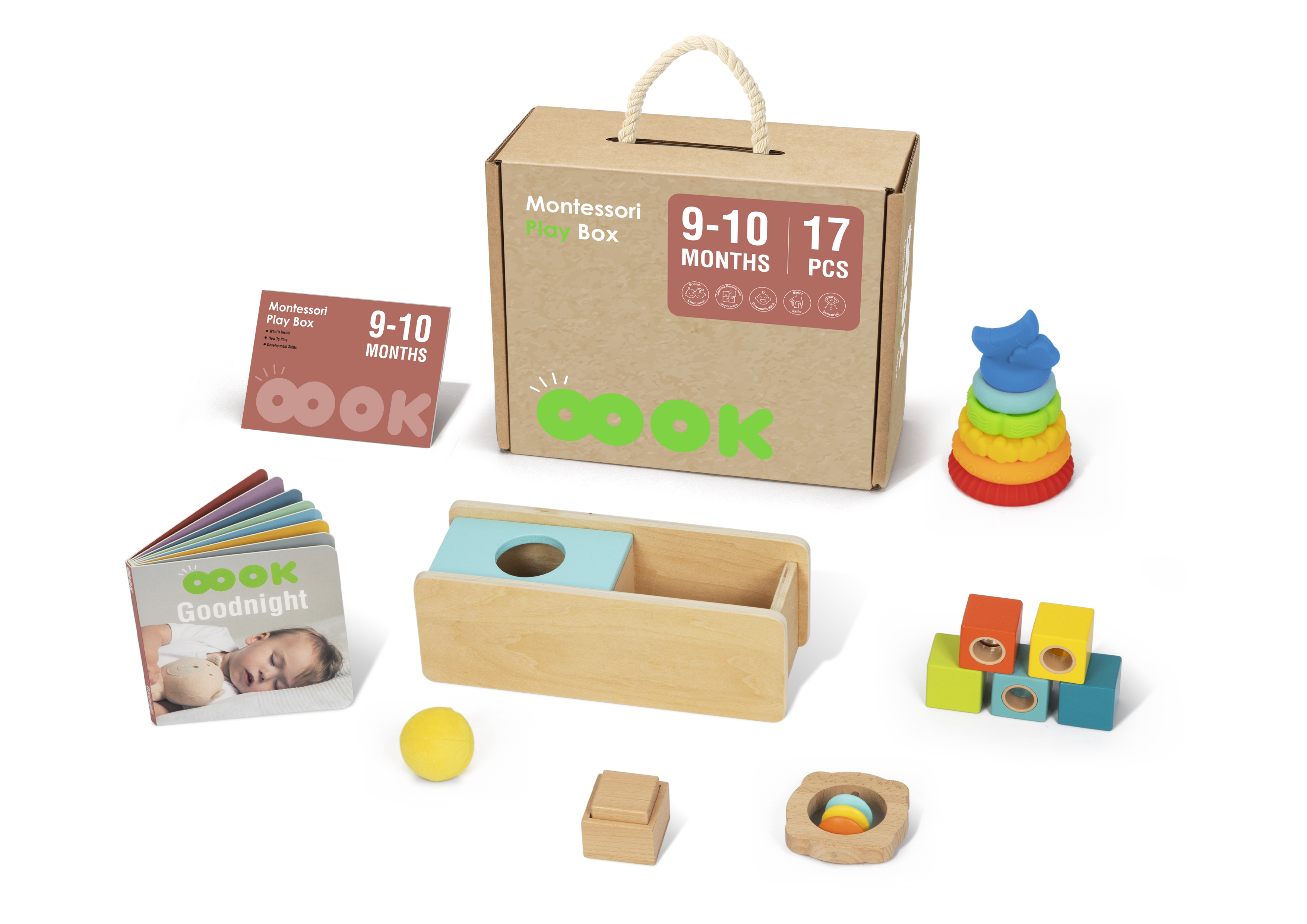 Mamido Montessori Oktatódoboz 9-10 hónapos gyerekeknek