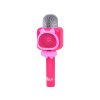 Bezdrátový karaoke mikrofon růžový3